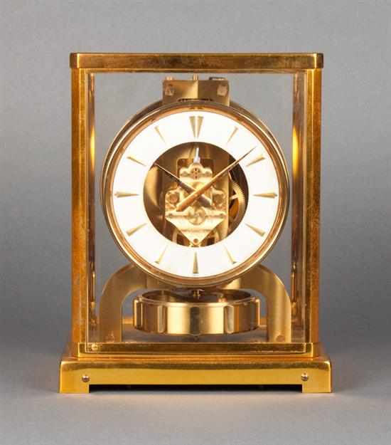 Appraisal: LeCoultre Atmos clock th century in H in W Estimate