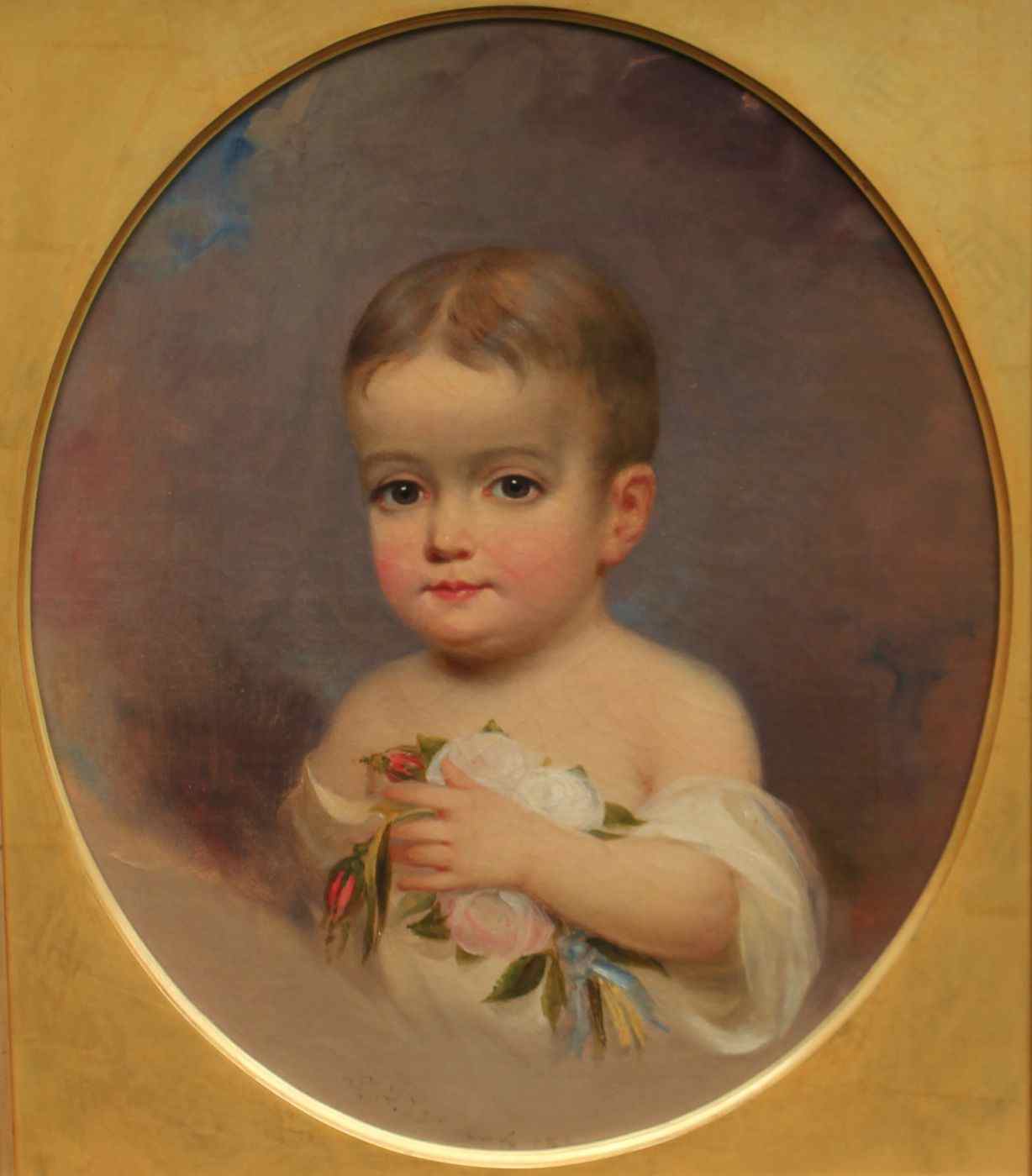 Appraisal: SAMUEL BELL WAUGHAmerican - Portrait of a child Signed lower