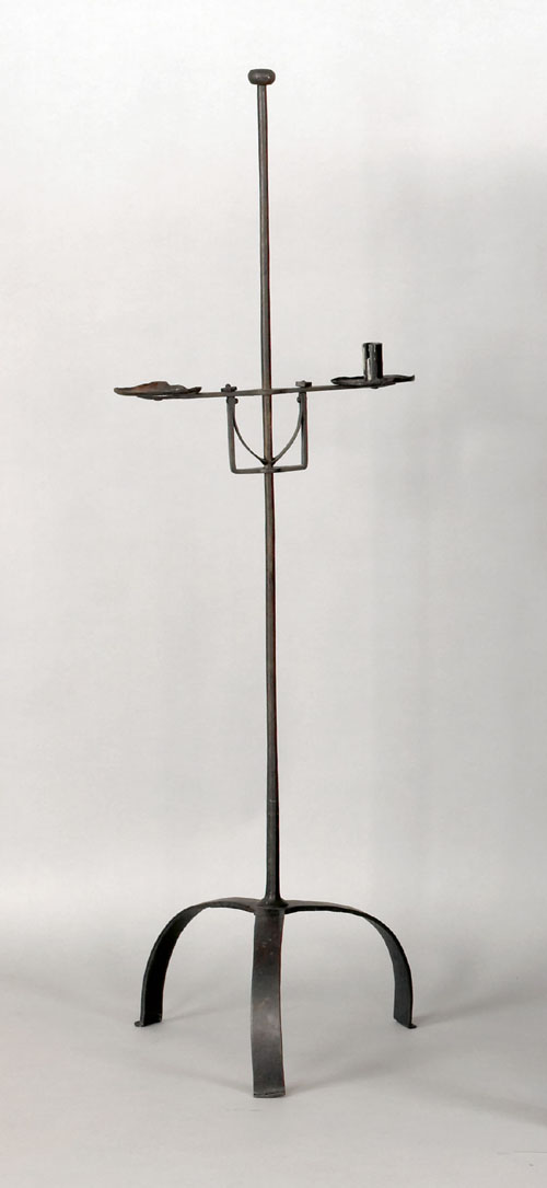 Appraisal: Floor standing double arm candlestand th c h Provenance Titus