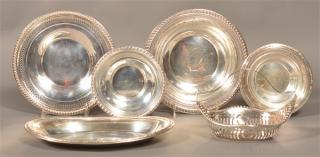 Appraisal: Six Various Pieces of Sterling Silver Bowls and basket troy