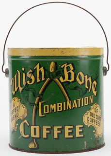 Appraisal: Wish Bone Combination Four Pound Coffee Tin Wish Bone Combination