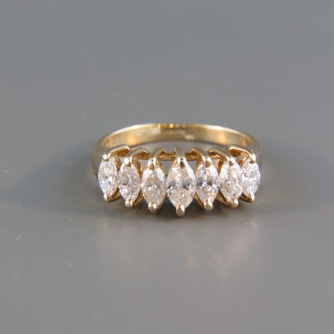 Appraisal: Diamond Ring marquise diamonds totaling carat in k yellow gold