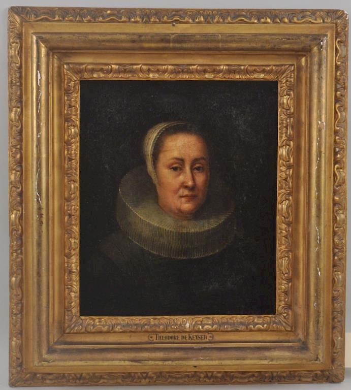 Appraisal: Old Master Portrait of Woman Manner of De Keyser Possibly