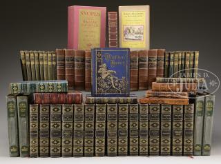 Appraisal: LOT OF SIXTY-ONE DECORATIVE BOOKS The lot includes Fifteen volumes