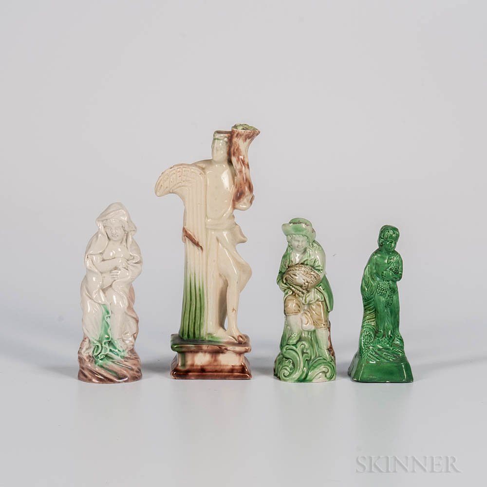 Appraisal: Four Staffordshire Figures of the Seasons Four Staffordshire Figures of