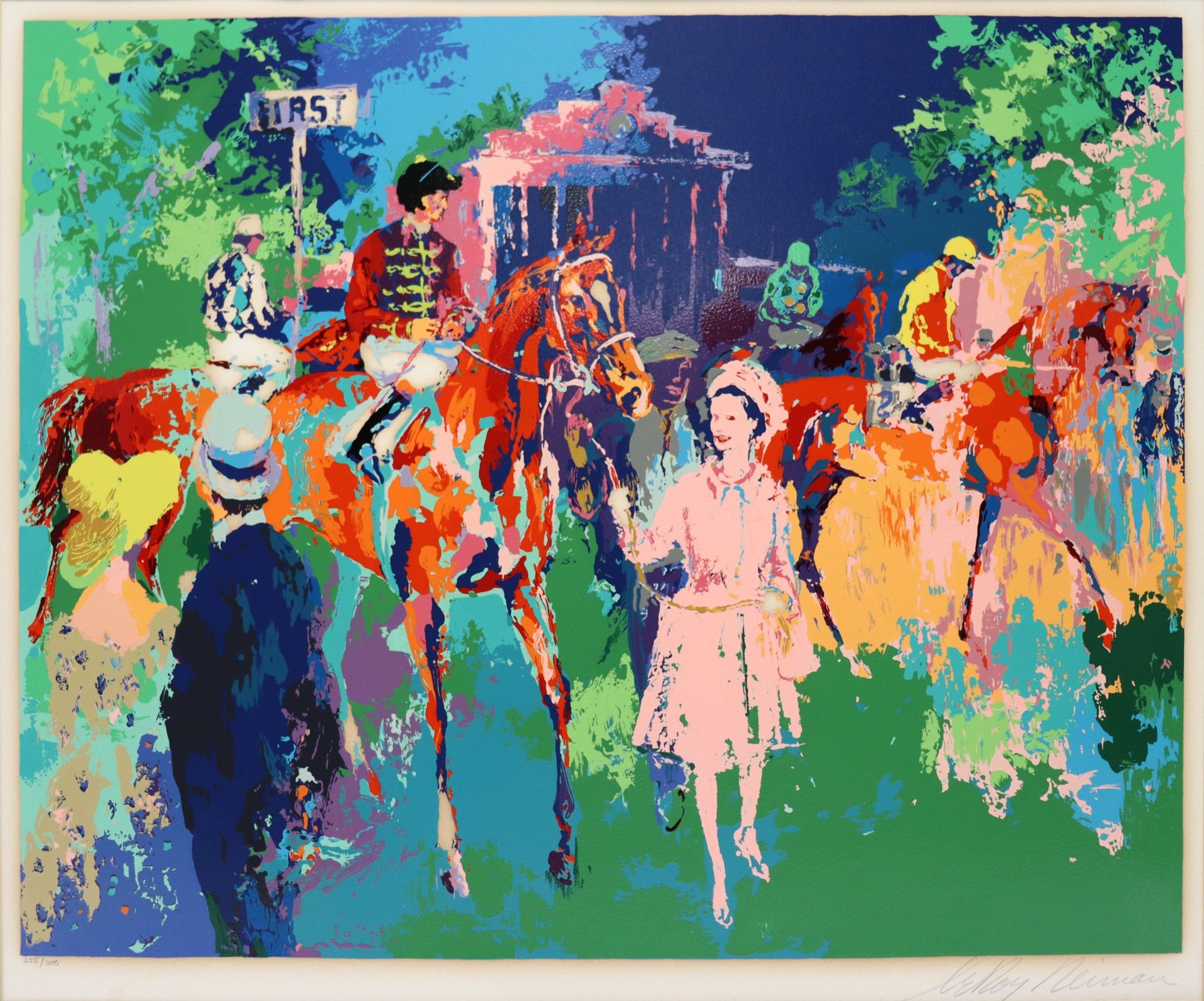 Appraisal: LEROY NEIMAN AMERICAN - Queen at Ascot Limited edition serigraph