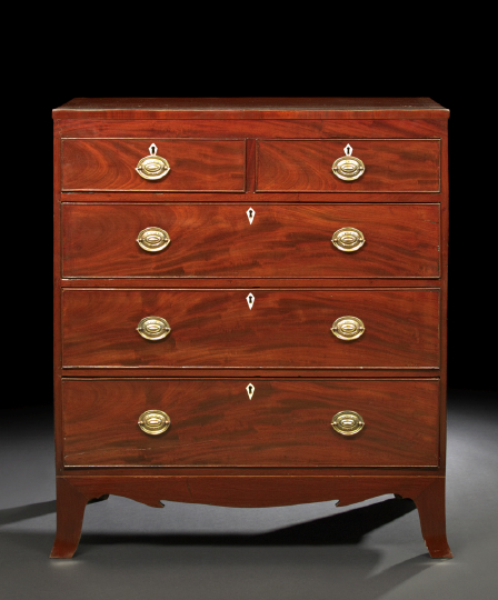 Appraisal: Regency Mahogany Chest first quarter th century and later the