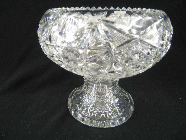 Appraisal: Hawkes Brilliant Period Cut glass Vase rim flaw