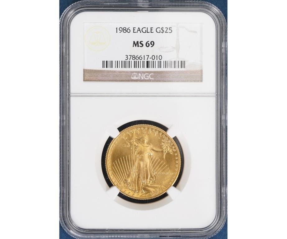 Appraisal: gold dollar Eagle coin M ounce