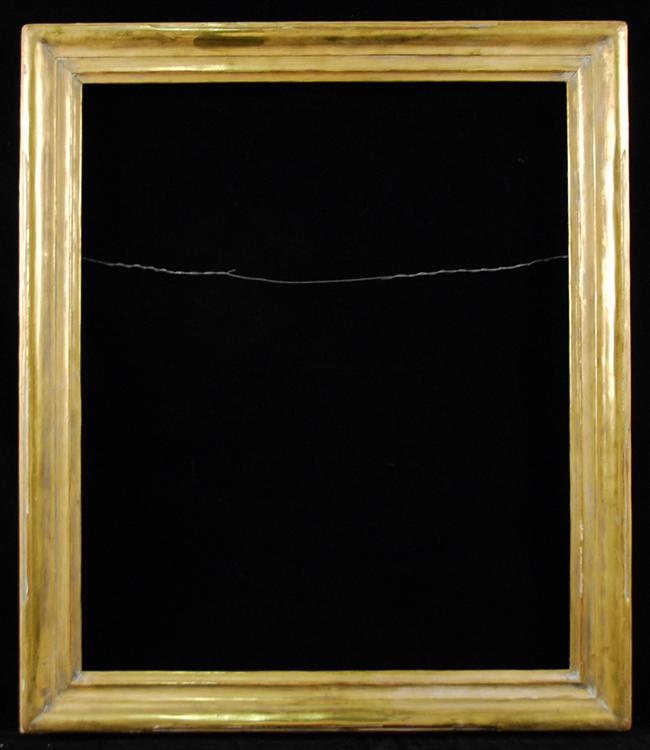 Appraisal: CARVED GILTWOOD THULIN FRAME signed and dated Thulin opening x