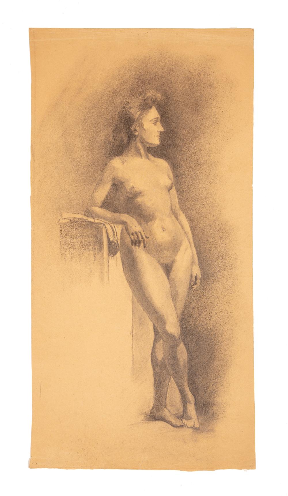 Appraisal: Victoria M rs German - Standing Nude graphite on paper