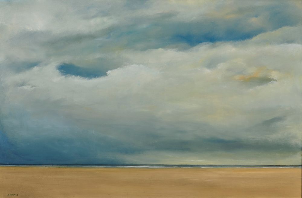 Appraisal: ANNE PACKARD American b Outer Beach oil on canvas x