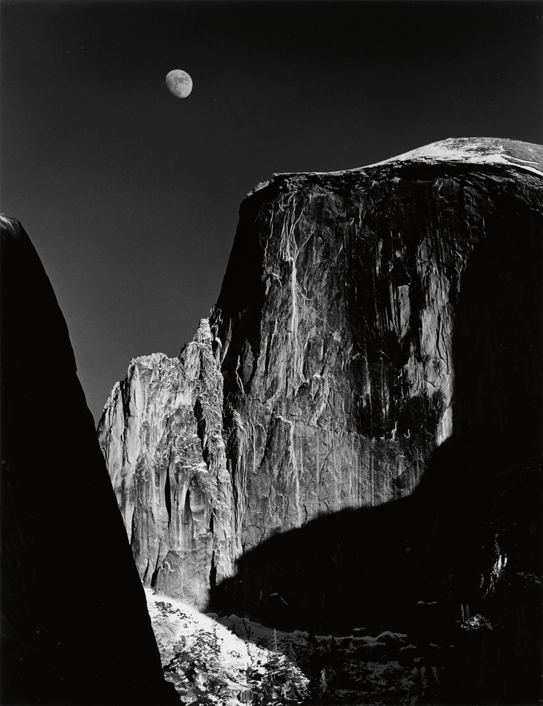 Appraisal: ADAMS ANSEL - Moon and Half Dome Yosemite National Park