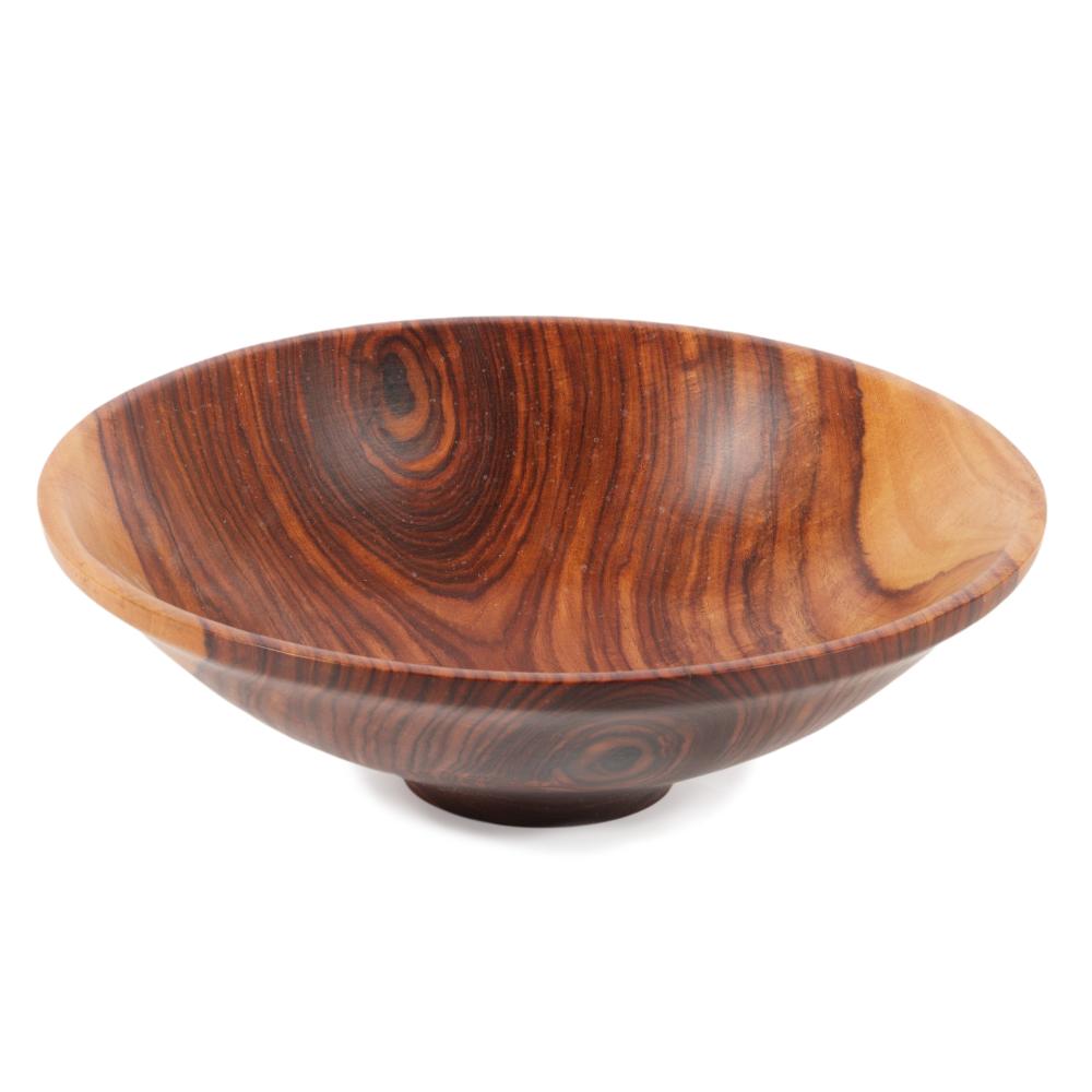 Appraisal: RUDE OSOLNIK AMERICAN - KINGWOOD STUDIO TURNED WOOD BOWL H