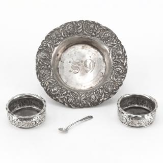 Appraisal: Antique Gorham and Watson Sterling Silver Repousee Lot Antique Gorham