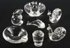 Appraisal: PCS CRYSTAL FIGURINES - Baccarat Rabbit tall Steuben Snails tall