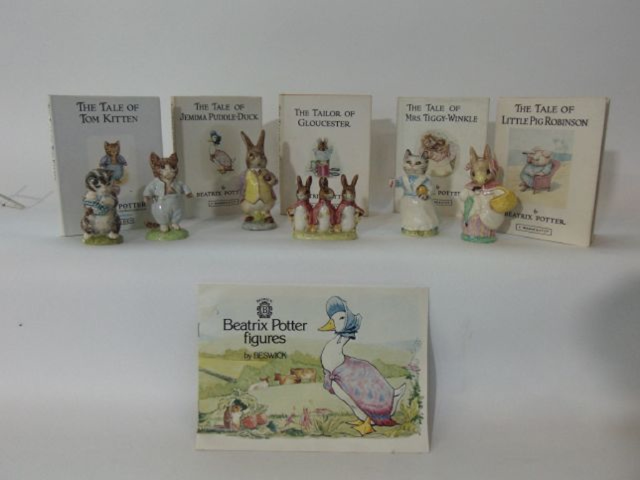 Appraisal: A collection of six Beswick Beatrix Potter figures - Tabatha