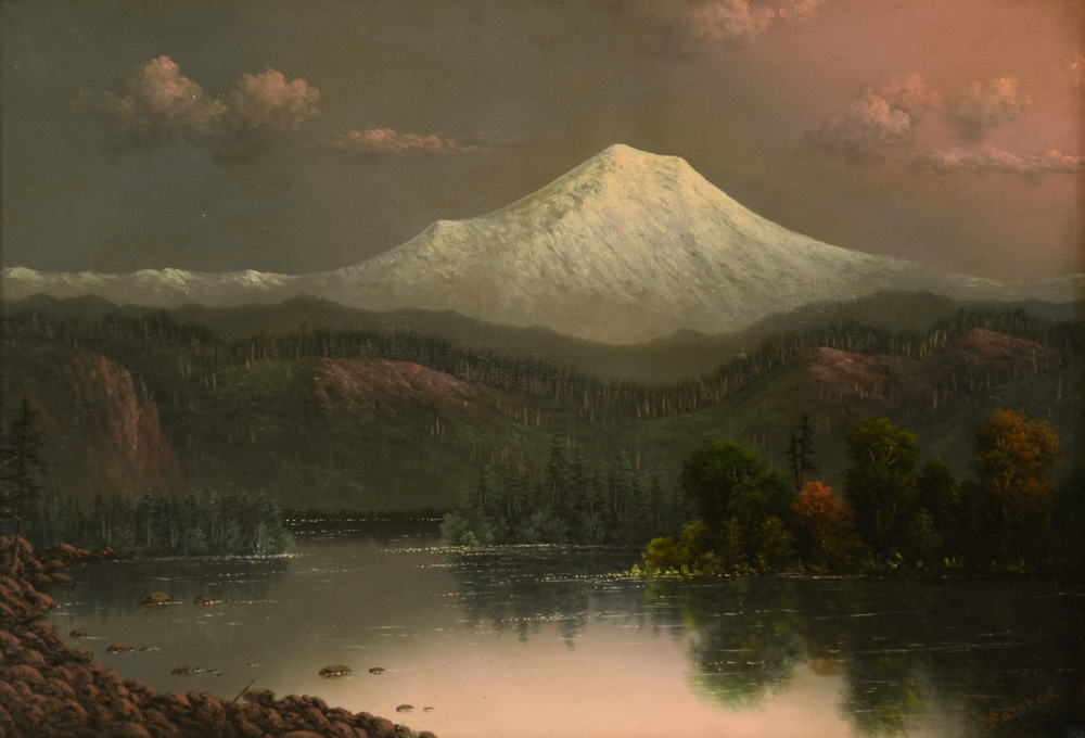 Appraisal: ELIZA R BARCHUS OIL ON CANVAS Oregon - Mount Hood