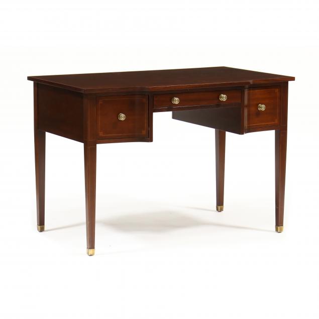 Appraisal: BAKER HISTORIC CHARLESTON REPRODUCTION INLAID MAHOGANY WRITING TABLE Late th