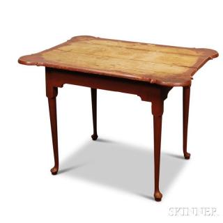 Appraisal: Queen Anne-style Maple Tea Table ht wd dp in Estimate