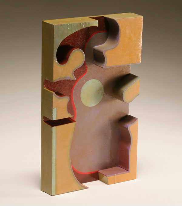 Appraisal: Doris Vlasek-Hails American - abstract modern painted wood sculpture signed