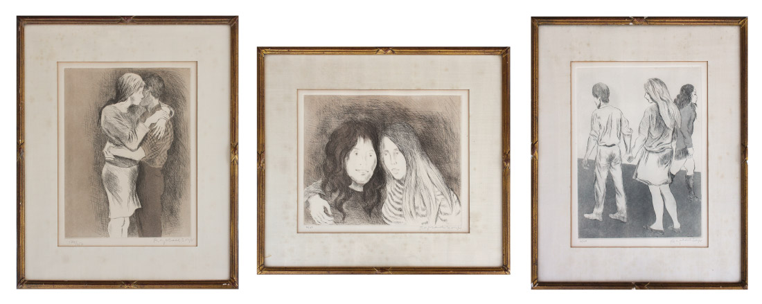 Appraisal: SOYER Raphael American - Etchings to include Two Young Woman