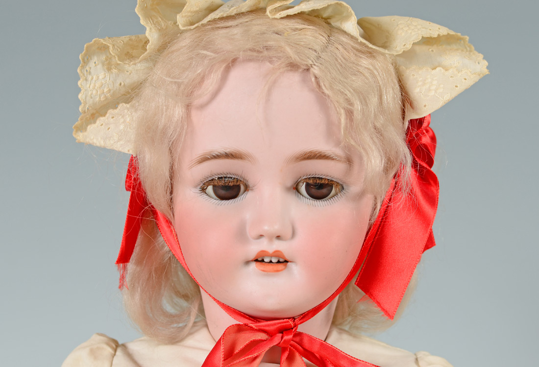 Appraisal: '' BERGMAN HALBIG GERMAN BISQUE HEAD DOLL Bisque socket head