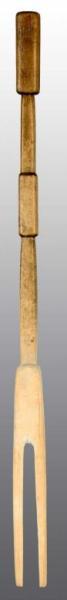 Appraisal: Folk Art Wooden Laundry Bride Stick Description th century Thin