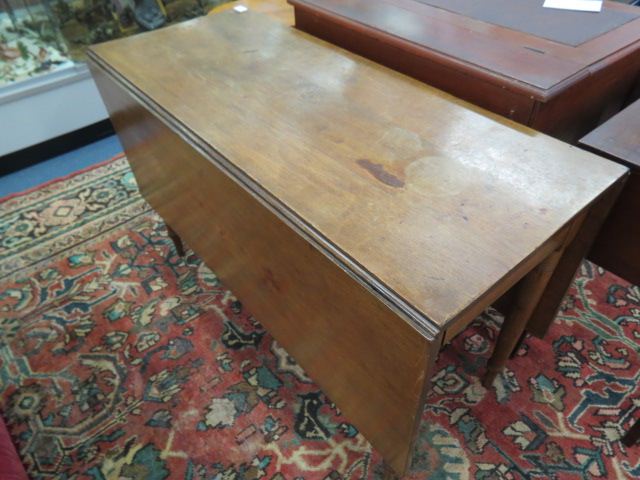 Appraisal: Mahogany Gateleg Table nice wide boards X open th century