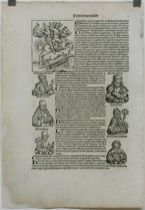 Appraisal: Page CLXXXIX From the Nuremberg Chronicles th Century Page is