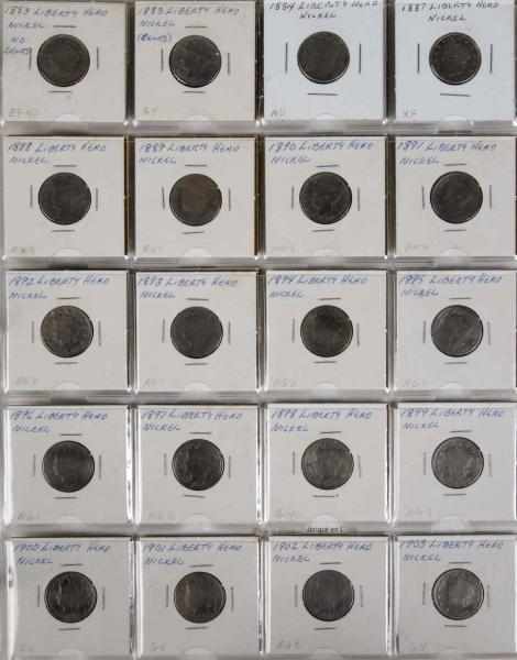 Appraisal: V Liberty Nickel Collection Description Includes coins from to Missing