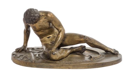 Appraisal: Sale Lot A Continental Bronze Figure depicting they Dying Gaul