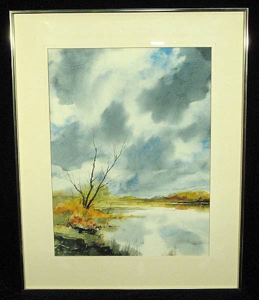 Appraisal: Ritchie A Benson American - A Winter Lake signed 'RA