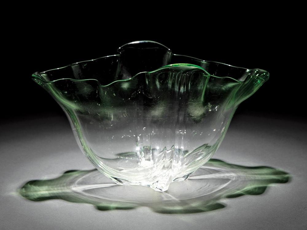 Appraisal: Vintage Steuben Glass Grotesque Bowl etched mark model designed by