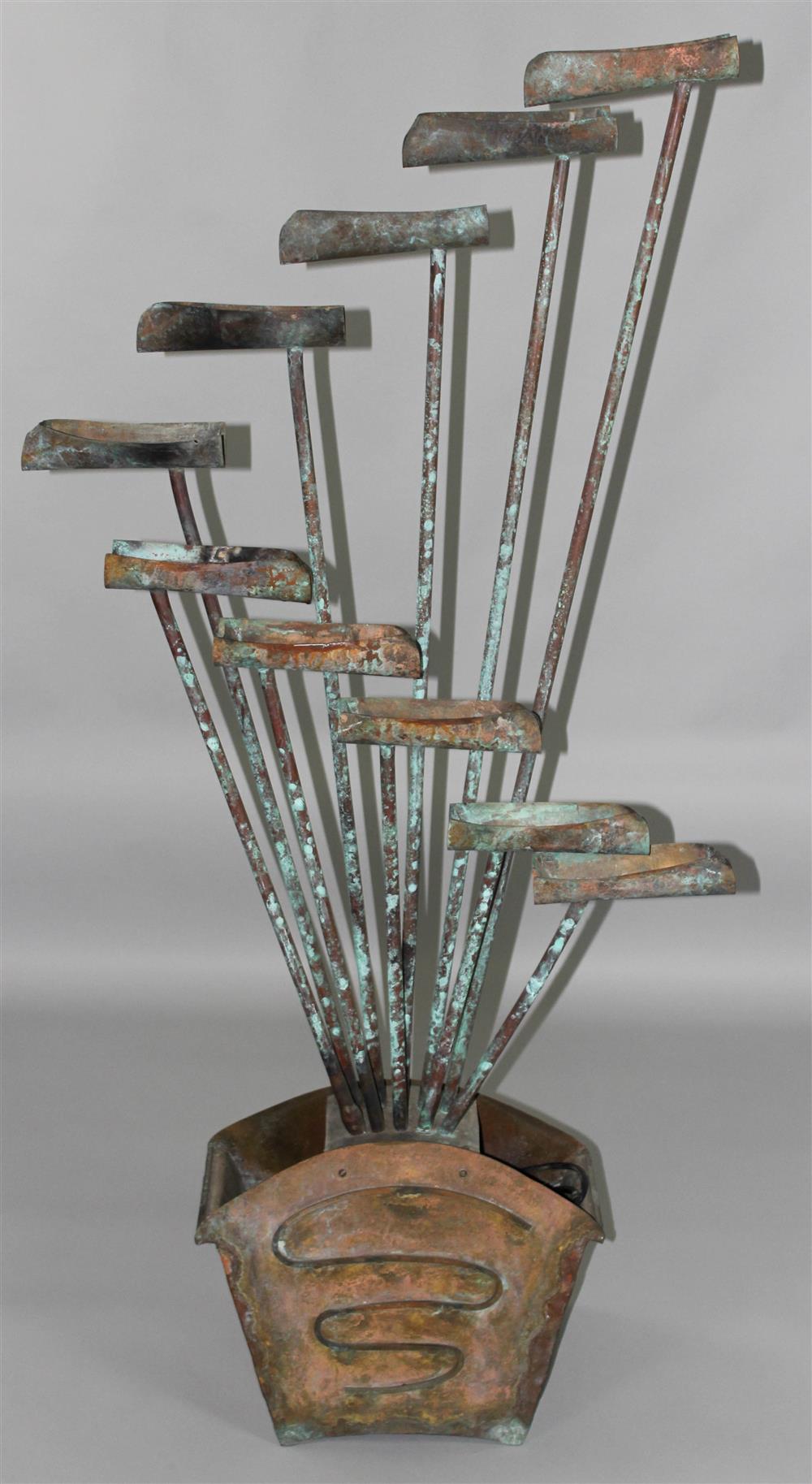 Appraisal: PAT MONK AMERICAN TH ST CENTURY ORNAMENTAL FOUNTAIN Pat Monk