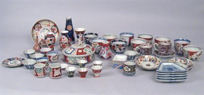 Appraisal: forty-five imari table items th century and later Comprised of