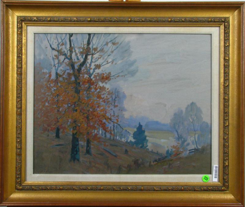 Appraisal: George Herbert Baker IN - x watercolor signed lower left