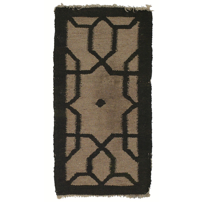 Appraisal: Gustav Stickley Drugget rug Honeycomb pattern in oatmeal and green