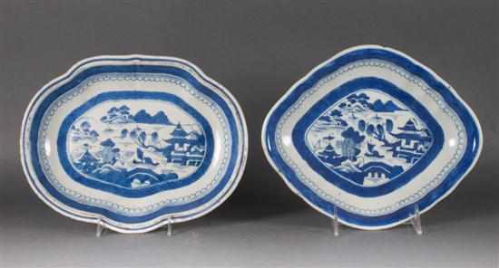 Appraisal: Two Chinese Export Canton porcelain serving dishes second half- th