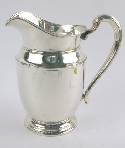 Appraisal: AMERICAN STERLING SILVER WATER PITCHER inches ht Troy ozs marked