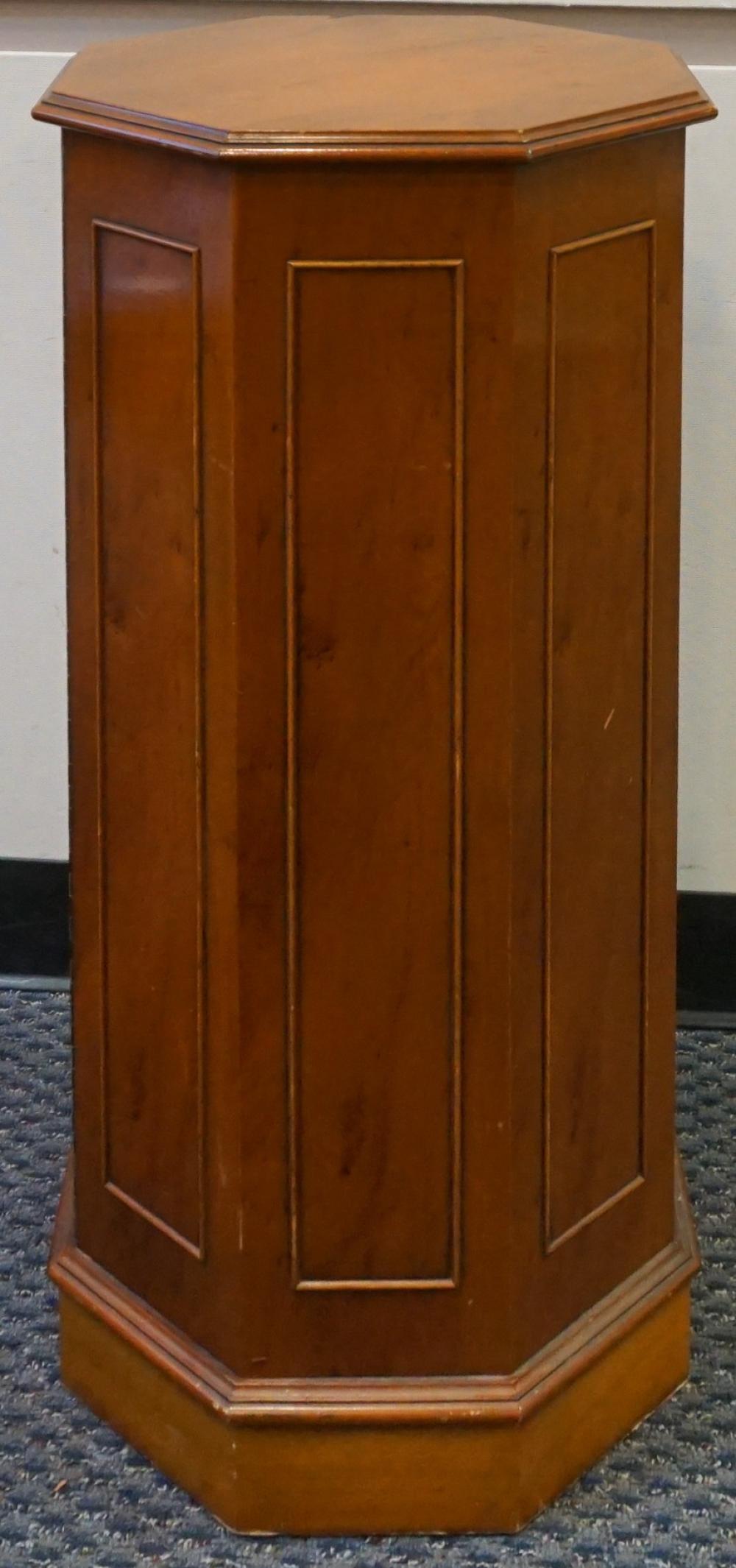 Appraisal: Mid-Century Modern Style Pine Pedestal Cabinet x in x cm