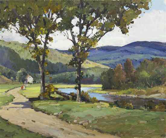 Appraisal: Anthony Thieme American - House in the Mountains South Duxbury