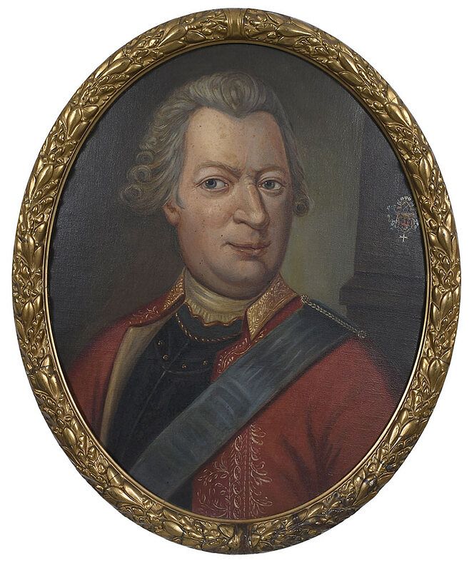 Appraisal: German School Portrait th century style A Nobleman unsigned partial