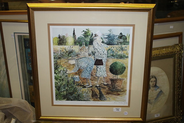 Appraisal: Susan Macartney-Snape British b Stealing tulips signed titled and numbered