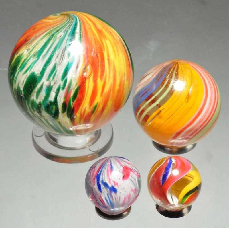 Appraisal: Lot of Handmade Marbles Description Includes one onionskin one swirl