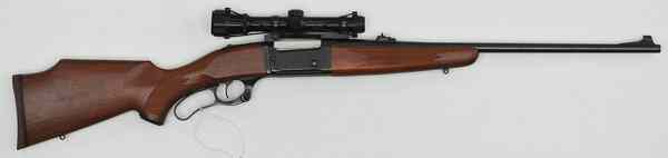 Appraisal: Savage Model C Lever Action Rifle with Scope cal ''