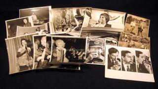 Appraisal: Pcs Marylin Monroe Baseball ORIGINAL PHOTO STILLS OF CELEBRITIES POLITICIANS