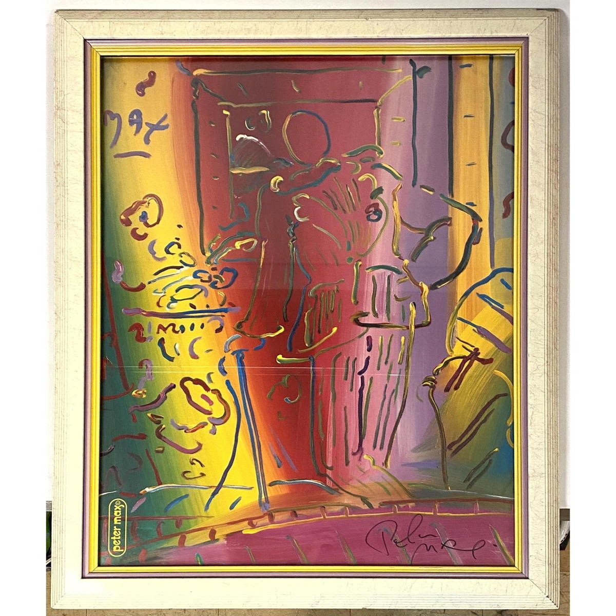 Appraisal: Peter Max Print Signed Wall Art Dimensions H inches W