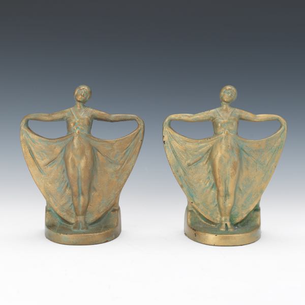 Appraisal: A PAIR OF ART DECO BOOKENDS x x Art Deco