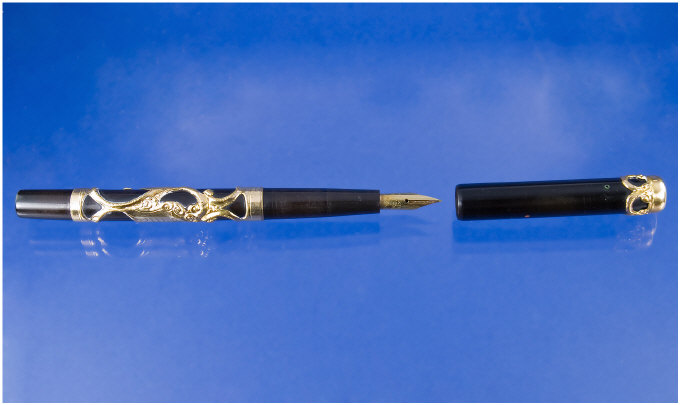 Appraisal: Parker A Parker eyedropper with original lucky curve nib and